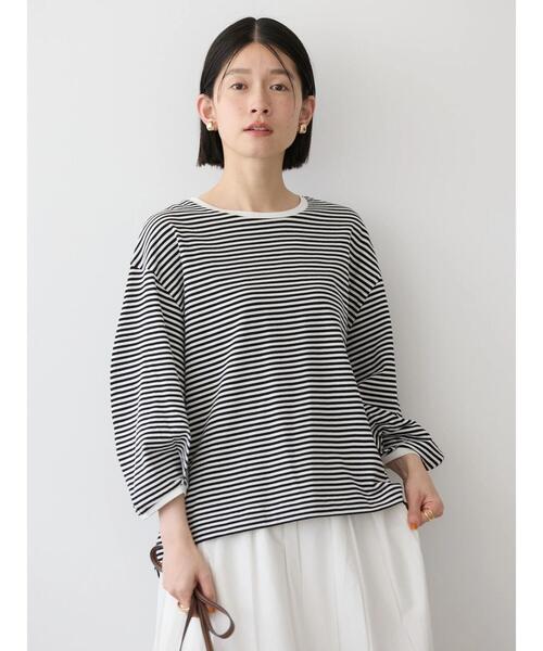 AMERICAN HOLIC(アメリカンホリック)の「UVカット7分袖タックプルオーバー(Tシャツ/カットソー・レディース・チャコールグレー/オフホワイト/その他7・M/L)」の11枚目の写真