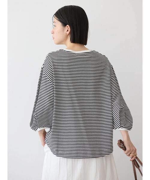 AMERICAN HOLIC(アメリカンホリック)の「UVカット7分袖タックプルオーバー(Tシャツ/カットソー・レディース・チャコールグレー/オフホワイト/その他7・M/L)」の14枚目の写真