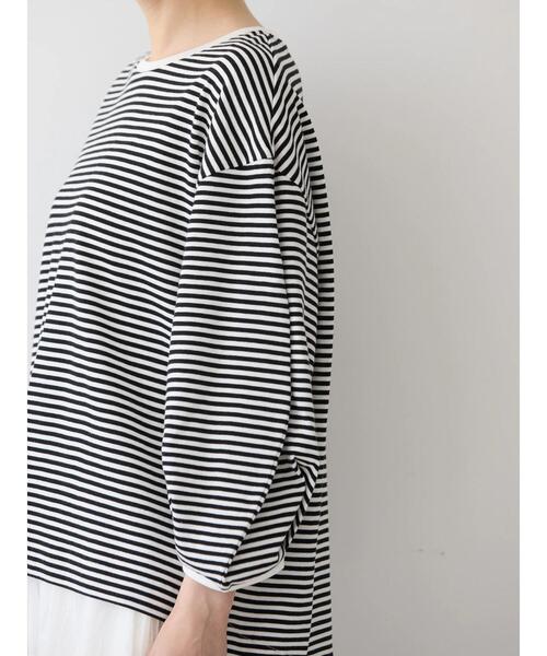 AMERICAN HOLIC(アメリカンホリック)の「UVカット7分袖タックプルオーバー(Tシャツ/カットソー・レディース・チャコールグレー/オフホワイト/その他7・M/L)」の16枚目の写真