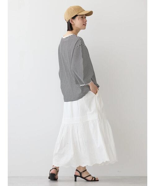 AMERICAN HOLIC(アメリカンホリック)の「UVカット7分袖タックプルオーバー(Tシャツ/カットソー・レディース・チャコールグレー/オフホワイト/その他7・M/L)」の19枚目の写真