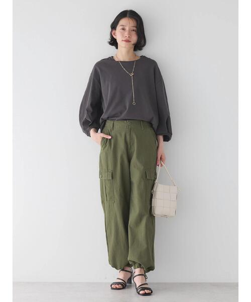 セール】UVカット7分袖タックプルオーバー（Tシャツ/カットソー