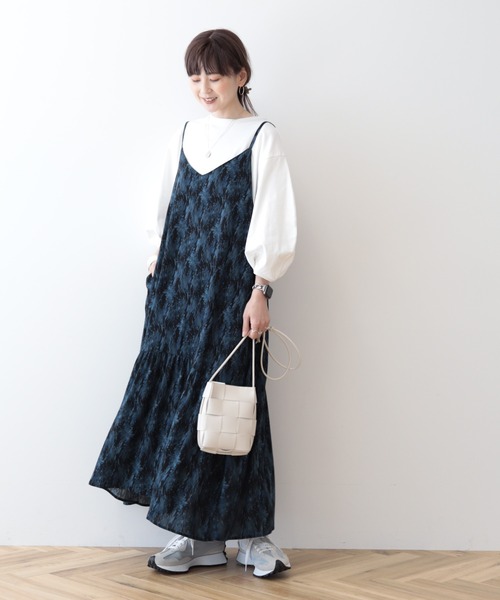 AMERICAN HOLIC(アメリカンホリック)の「UVカット7分袖タックプルオーバー(Tシャツ/カットソー・レディース・チャコールグレー/オフホワイト/その他7・M/L)」の4枚目の写真