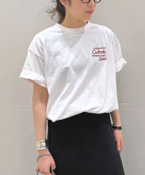 Russell Athletic（ラッセルアスレティック）の「【RUSSELL ATHLETIC/ラッセル・アスレティック】別注 print T-sh（Tシャツ/カットソー・レディース・ホワイト/ブラック系その他・FREE）」の20枚目の写真