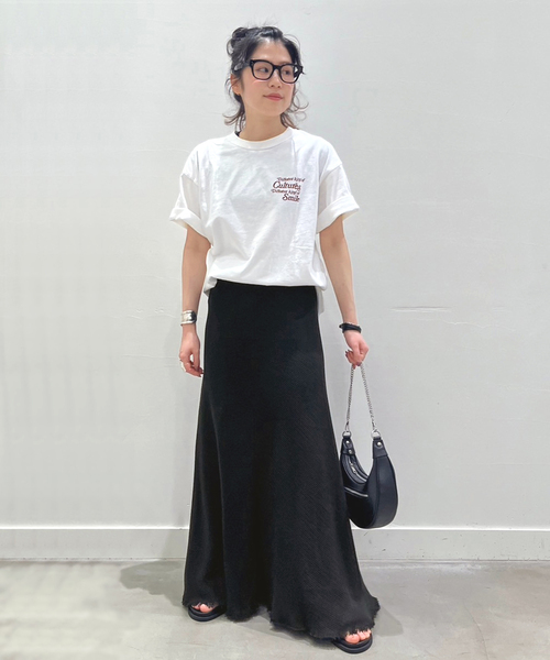 Russell Athletic（ラッセルアスレティック）の「【RUSSELL ATHLETIC/ラッセル・アスレティック】別注 print T-sh（Tシャツ/カットソー・レディース・ホワイト/ブラック系その他・FREE）」の21枚目の写真