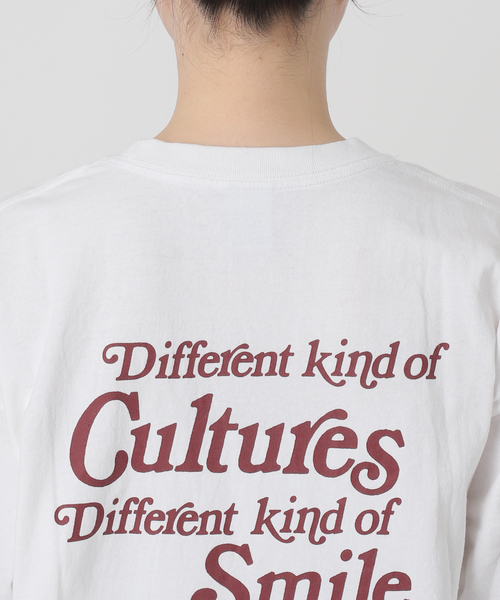 Russell Athletic（ラッセルアスレティック）の「【RUSSELL ATHLETIC/ラッセル・アスレティック】別注 print T-sh（Tシャツ/カットソー・レディース・ホワイト/ブラック系その他・FREE）」の4枚目の写真