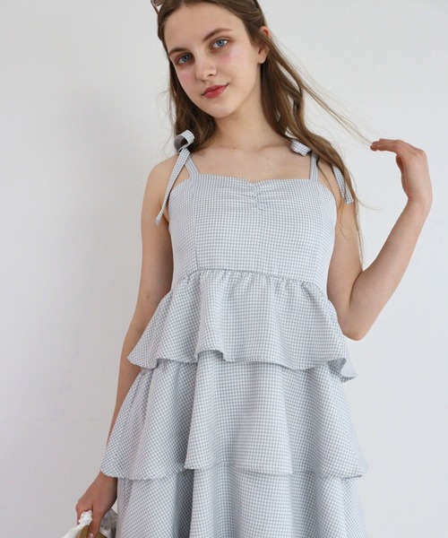 ✨美品✨シーニューヨーク TILLY SMOCKED ティアードロングワンピース ✨美品✨シーニューヨーク TILLY SMOCKED ティアードロング