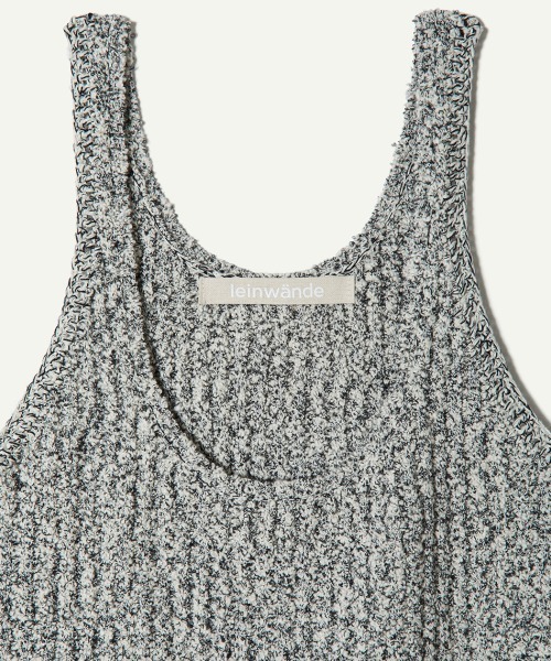 leinwande（ラインヴァンド）の「Hand Fringe Knit Dress / ハンドフリンジニットドレス（ワンピース・レディース・グレー/ブラック・FREE）」の5枚目の写真