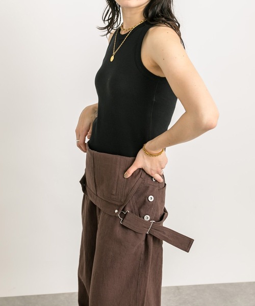 RIVE DROITE（リヴドロワ）の「カップインアメスリタンク（タンクトップ・レディース・ブラック/ホワイト/ベージュ・FREE）」の19枚目の写真