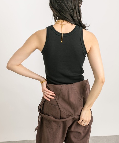 RIVE DROITE（リヴドロワ）の「カップインアメスリタンク（タンクトップ・レディース・ブラック/ホワイト/ベージュ・FREE）」の20枚目の写真