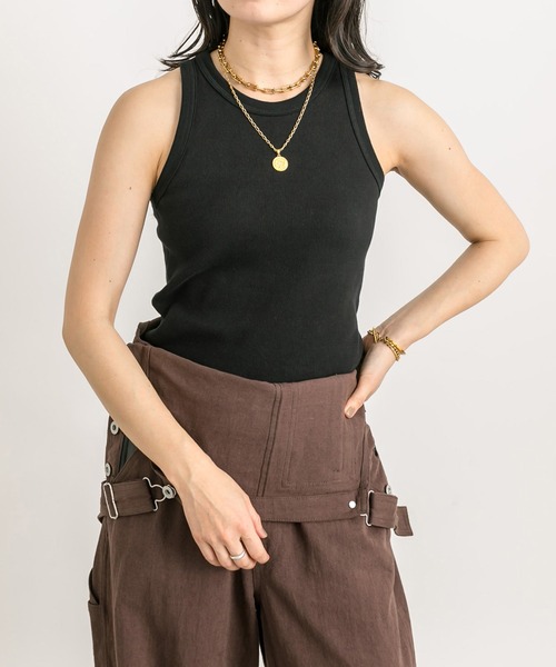 RIVE DROITE（リヴドロワ）の「カップインアメスリタンク（タンクトップ・レディース・ブラック/ホワイト/ベージュ・FREE）」の17枚目の写真