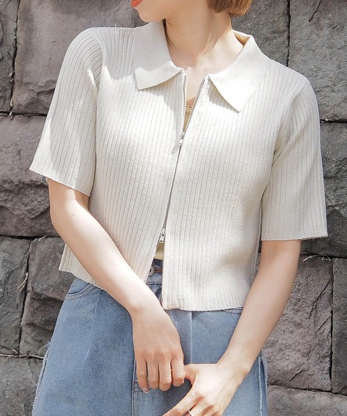 トップス 000 SLY | FRONT LOGO RIB トップス (Tシャツ・カットソー(半袖