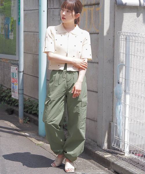 tiptop(ティップトップ)の「ダブルジップ半袖リブトップス(ニット/セーター・レディース・ブラック系その他/アイボリー/ブラック/サックスブルー/ホワイト系その他/レッド/ホワイト系その他2/ブラック系その他2・FREE)」の22枚目の写真