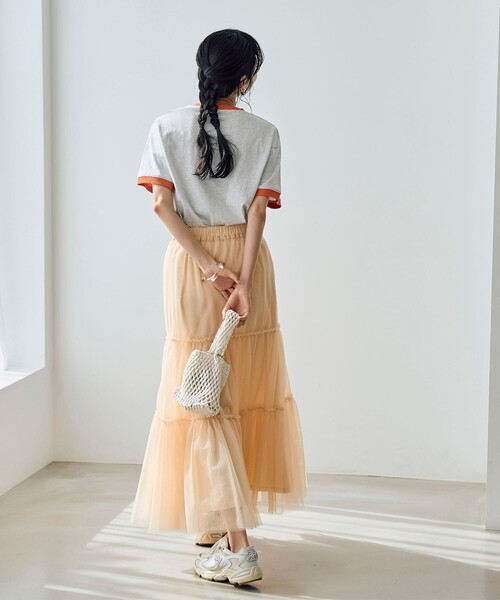 セール】2WAYチュールティアードスカート（スカート）｜coen（コーエン