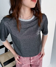 EPIMI E'PIMMY | 刺繍ロゴラメシアー配色Tシャツ(Tシャツ/カットソー)