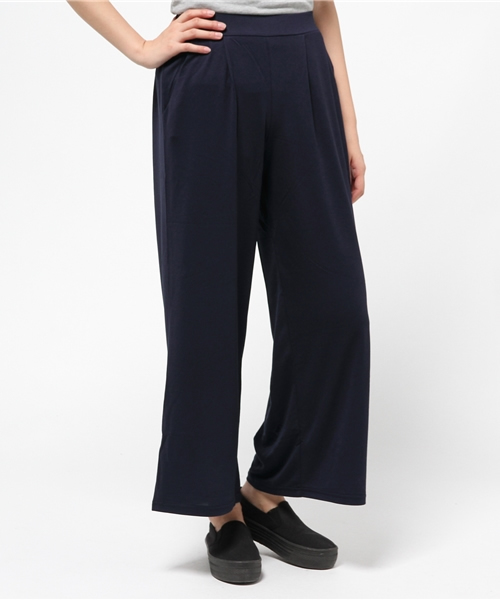 AZUL by moussy(アズールバイマウジー)の「TRピーチワイドパンツ(その他パンツ・レディース・カーキ系/ネイビー/キャメル/ボルドー/ブラック/ダークカーキ・MEDIUM/SMALL/LARGE)」の4枚目の写真