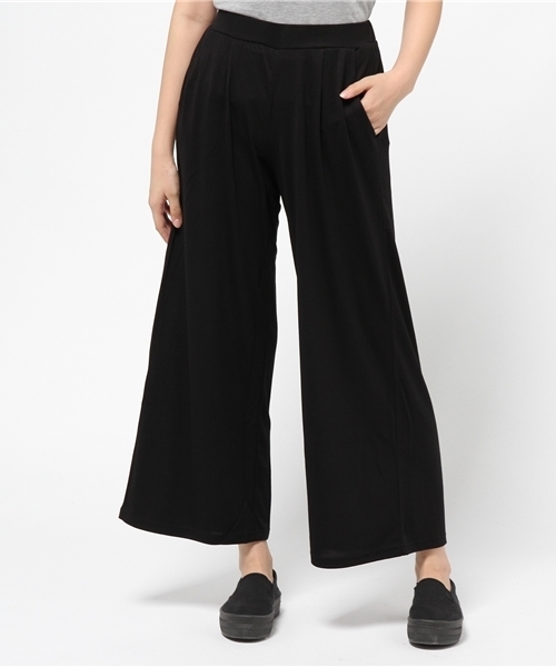 AZUL by moussy(アズールバイマウジー)の「TRピーチワイドパンツ(その他パンツ・レディース・カーキ系/ネイビー/キャメル/ボルドー/ブラック/ダークカーキ・MEDIUM/SMALL/LARGE)」の2枚目の写真