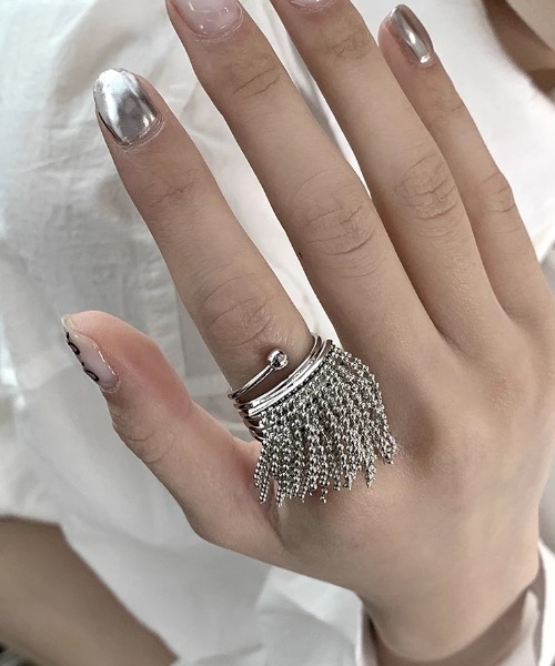 Vipoa（ヴィポア）の「Silver pearl nuance ring（リング・レディース・A/B・FREE）」の2枚目の写真