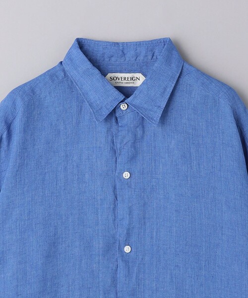 SOVEREIGN（ソブリン）の「＜SOVEREIGN＞ソリッド プルオーバー シャツ（シャツ/ブラウス・メンズ・ネイビー/ホワイト/ロイヤルブルー・S/M/L/XL）」の7枚目の写真
