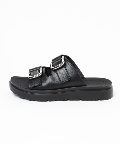 niko and...（ニコアンド）の「オリジナルWベルトサンダル（サンダル・レディース・ブラック/アイボリー・MEDIUM/LARGE）」の17枚目の写真