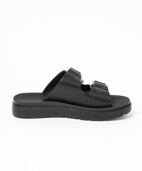 niko and...（ニコアンド）の「オリジナルWベルトサンダル（サンダル・レディース・ブラック/アイボリー・MEDIUM/LARGE）」の18枚目の写真