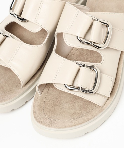 niko and...（ニコアンド）の「オリジナルWベルトサンダル（サンダル・レディース・ブラック/アイボリー・MEDIUM/LARGE）」の22枚目の写真