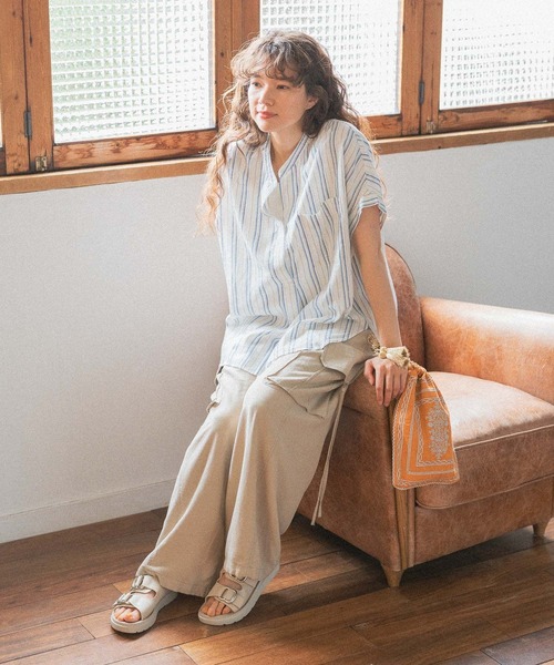 niko and...（ニコアンド）の「オリジナルWベルトサンダル（サンダル・レディース・ブラック/アイボリー・MEDIUM/LARGE）」の11枚目の写真