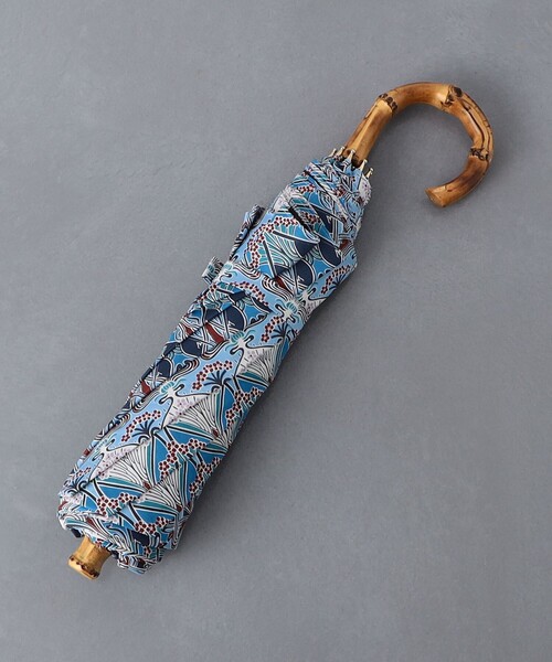 BLUELANE（ブルーレーン）の「＜BLUELANE＞プリント 晴雨兼用 折りたたみ傘（折りたたみ傘・レディース・ブラック/コバルトブルー・FREE）」の3枚目の写真