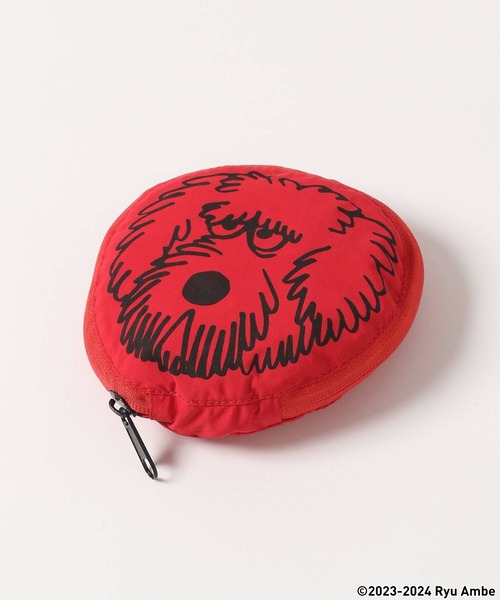 RAGEBLUE（レイジブルー）の「【Ryu Ambe】コラボポケッタブルエコバッグ（エコバッグ/サブバッグ・メンズ・グリーン/レッド・FREE）」の3枚目の写真