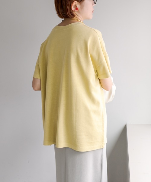 PUAL CE CIN(ピュアルセシン)の「2WAYマルチロゴプリントTシャツ(Tシャツ/カットソー・レディース・グレー/オフホワイト/イエロー・FREE)」の17枚目の写真