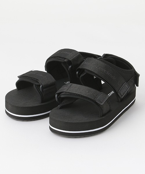 LOVETOXIC（ラブトキシック）の「軽量ソールサンダル（スニーカー・キッズ・ホワイト/ブラック/マルチ・S/M/L）」の2枚目の写真