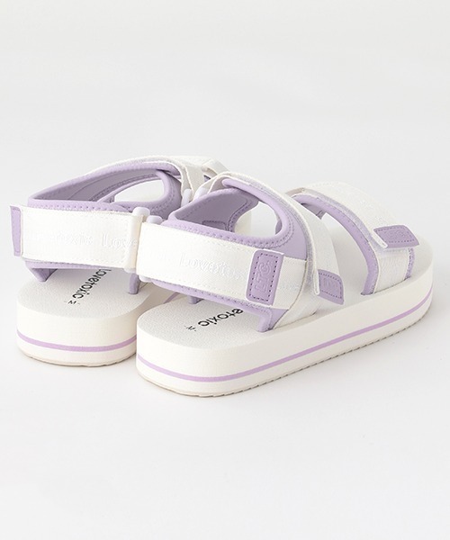 LOVETOXIC（ラブトキシック）の「軽量ソールサンダル（スニーカー・キッズ・ホワイト/ブラック/マルチ・S/M/L）」の12枚目の写真