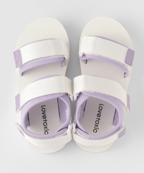 LOVETOXIC（ラブトキシック）の「軽量ソールサンダル（スニーカー・キッズ・ホワイト/ブラック/マルチ・S/M/L）」の6枚目の写真