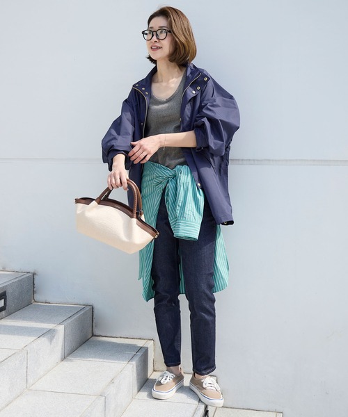 Healthy denim（ヘルシーデニム）の「【Healthy DENIM】別注/ミッドライズテーパードデニム-H.Salt Midrise Tapered（デニムパンツ・レディース・ブルー/ネイビー・22/24/23）」の19枚目の写真