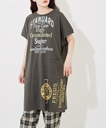 CUBE SUGAR（キューブシュガー）の「ロゴプリントビッグTシャツ（Tシャツ/カットソー）」