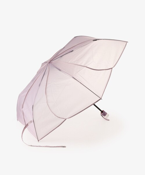 Afternoon Tea（アフタヌーンティー）の「パウダリーフローラル折りたたみビニル傘（折りたたみ傘・レディース・ラベンダー/サックスブルー・ONE SIZE）」の2枚目の写真