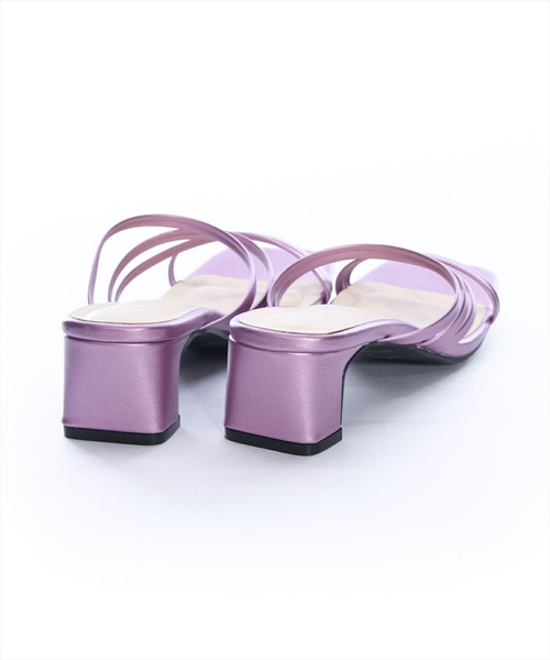 clear（クリア）の「ラメストラップサンダル［夏 華奢 大人 フェミニン］≪再入荷≫（サンダル・レディース・シルバー/ブラック/ピンク・M/L）」の7枚目の写真