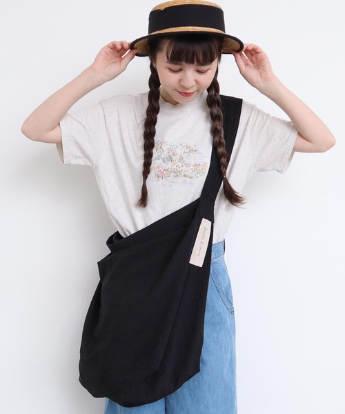 l'atelier du savon（アトリエドサボン）の「2wayでかバッグ（ショルダーバッグ・レディース・ブルー/ブラック/オレンジ/イエロー・FREE）」の5枚目の写真