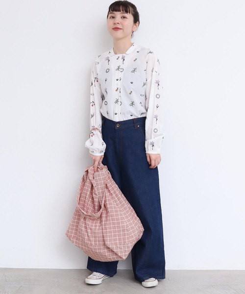 l'atelier du savon（アトリエドサボン）の「2wayでかバッグ（ショルダーバッグ・レディース・ブルー/ブラック/オレンジ/イエロー・FREE）」の21枚目の写真