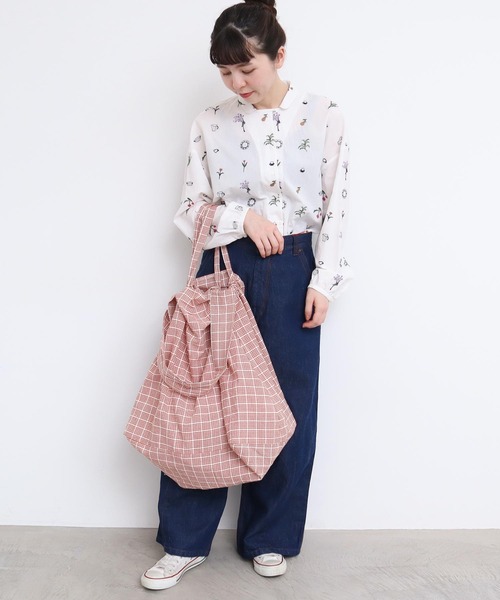 l'atelier du savon（アトリエドサボン）の「2wayでかバッグ（ショルダーバッグ・レディース・ブルー/ブラック/オレンジ/イエロー・FREE）」の20枚目の写真