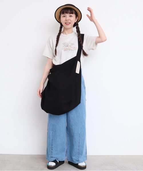 l'atelier du savon（アトリエドサボン）の「2wayでかバッグ（ショルダーバッグ・レディース・ブルー/ブラック/オレンジ/イエロー・FREE）」の14枚目の写真