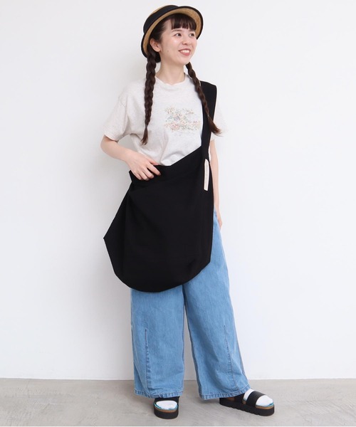 l'atelier du savon（アトリエドサボン）の「2wayでかバッグ（ショルダーバッグ・レディース・ブルー/ブラック/オレンジ/イエロー・FREE）」の15枚目の写真