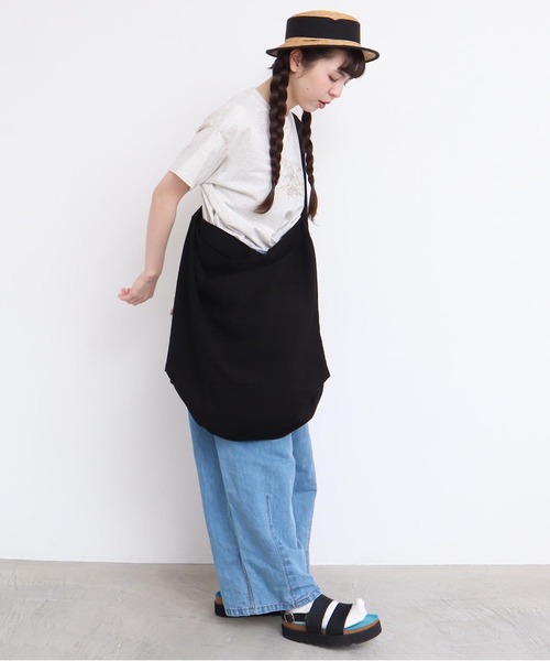 l'atelier du savon（アトリエドサボン）の「2wayでかバッグ（ショルダーバッグ・レディース・ブルー/ブラック/オレンジ/イエロー・FREE）」の16枚目の写真