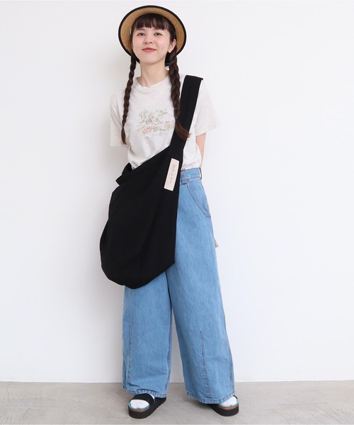 l'atelier du savon（アトリエドサボン）の「2wayでかバッグ（ショルダーバッグ・レディース・ブルー/ブラック/オレンジ/イエロー・FREE）」の17枚目の写真