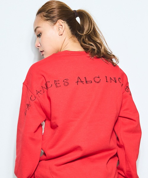 AlexanderLeeChang（アレキサンダーリーチャン）の「AlexanderLeeChang アレキサンダーリーチャン / BLC BANDANA CREWNECK [PTOLEMAIC] バンダナバック刺繍ビッグシルエットスウェット / BC-012418（スウェット・メンズ・ブラック/グレー/レッド・MEDIUM/XX-LARGE/X-LARGE/LARGE）」の3枚目の写真