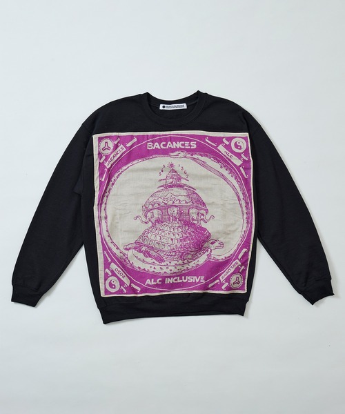 AlexanderLeeChang（アレキサンダーリーチャン）の「AlexanderLeeChang アレキサンダーリーチャン / BLC BANDANA CREWNECK [PTOLEMAIC] バンダナバック刺繍ビッグシルエットスウェット / BC-012418（スウェット・メンズ・ブラック/グレー/レッド・MEDIUM/XX-LARGE/X-LARGE/LARGE）」の14枚目の写真