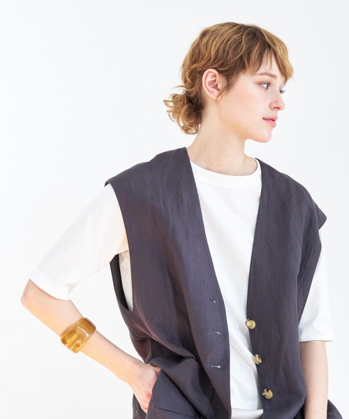 collex(コレックス)の「牛角バングル(バングル/リストバンド・レディース・ブラック/アイボリー/ブラウン・フリー)」の4枚目の写真
