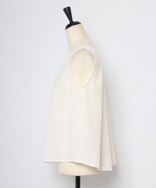 MINERTE】nuance touch back slit blouse / バックスリット