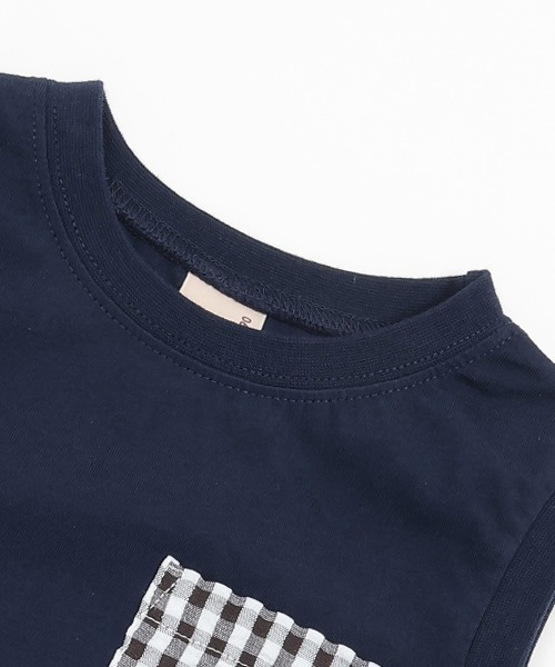 petit main（プティマイン）の「【接触冷感】アソートタンクトップ（タンクトップ・キッズ・ベージュ/ネイビー/オレンジ/ライトグリーン・80ｃｍ/90cm/110cm/100cm/120cm/130cm）」の12枚目の写真