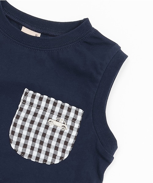 petit main（プティマイン）の「【接触冷感】アソートタンクトップ（タンクトップ・キッズ・ベージュ/ネイビー/オレンジ/ライトグリーン・80ｃｍ/90cm/110cm/100cm/120cm/130cm）」の13枚目の写真