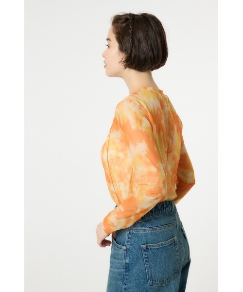 RODEO CROWNS WIDE BOWL（ロデオクラウンズワイドボウル）の「ニュアンスパターンシアートップス（Tシャツ/カットソー・レディース・オレンジ系その他/イエロー系その他/ブラック系その他・FREE）」の5枚目の写真